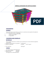 Cálculo de Irregularidades en Edificaciones