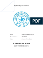 Epidemiology Examination - Edited