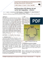 Investigaton and Preparation of Fly Bottom Ash and Discussion On Fly Ash Composition - A Review