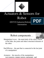 Actuators & Sensors For Robot: DNT352 Industrial Robotics & Automation