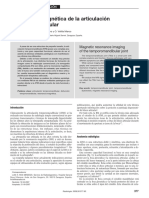 Resonancia Magnética de La Articulación Temporomandibular: Magnetic Resonance Imaging of The Temporomandibular Joint