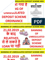 Banning of Unregulated Deposit Scheme