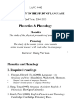 Phonetics & Phonology: LANG 4402