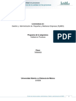 Unidad 3. Evaluación y Control de La Calidad en Los Procesos - 2017 - 2