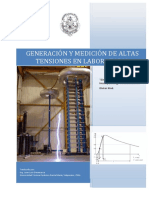 Generación y Medición de Alta Tensión en Laboratorio PDF