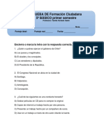 PRUEBA de Formación Ciudadana Derechos y Deberes 5