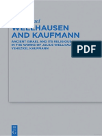 [Beihefte zur Zeitschrift für die alttestamentliche Wissenschaft 490] Aly Elrefaei - Wellhausen and Kaufmann_ Ancient Israel and Its Religious History in the Works of Julius Wellhausen and Yehezkel Kaufmann (2016, Walter de.pdf