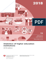 Statistics of Higher Education Institutions: 2018 Edition