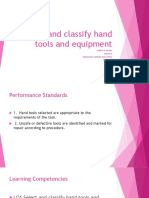 LO1 Select and Classify Hand Tools and Equipment (Autosaved)