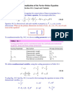 Nondimensionalization of NS Equation