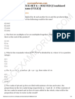 Maths Practice Set 6 Solved (Combined Graduate Level Exam (CGLE) )