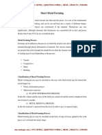 MP3 Unit 7 Sheet Metal Forming