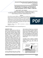 Effect of Post Weld Heat Treatment On Mechanical Properties and Microstructure of P11 Weld: A Review