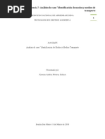 Actividad 6 Evidencia 7 Analisis de Caso Identificacion de Modos y Medios de Transporte