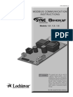 Modbus Communication Instructions: Models: 1.0 - 1.3 - 1.5