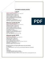 Bitumen Specifications