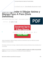 Cómo Aprender A Dibujar Anime y Manga Paso A Paso (Guía Definitiva) PDF