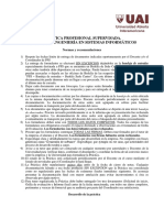 Normas y Recomendaciones - Práctica Profesional Supervisada - 2019 PDF