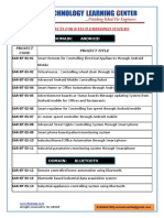 Ieee Projects For B.Tech Embedded Systems: Project Code Project Title