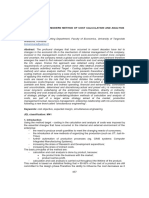 Target - Costing: Modern Method of Cost Calculation and Analysis in Romania Maria Toma