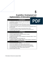 Acquisition, Development and Implementation of Information Systems