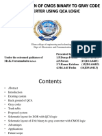 Implementation of Cmos Binary To Gray Code Converter Using Qca Logic