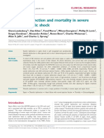 Diastolic Dysfunction and Mortality in Severe Sepsis and Septic Shock