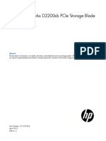 HP Storageworks D2200Sb Pcie Storage Blade User Guide: Part Number: 611257-002 April 2012 Edition: 2