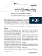 Bioinformation: Phylogenetic Analysis of Chloroplast Matk Gene From Zingiberaceae For Plant Dna Barcoding