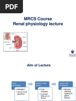 Renal Physiology Lecture For MRCS