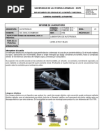 Informe Tablero Luces GRUPO 4