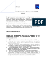 Protocolo para Manejo de Suspensión de Alumno y Condicionalidad de Matricula