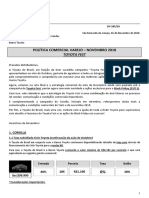 COMUNICADO 285 - 18 - Política Comercial - Novembro 2018