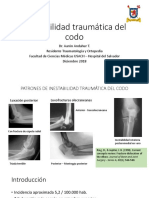 Inesabilidad Traumatica de Codo