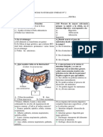 Evaluacion de Ciencias Naturales 5ºañoa y B