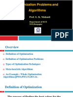 Optimization Problems Algorithms And: Prof. G. K. Mahanti