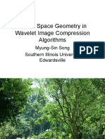 Hilbert Space Geometry in Wavelet Image Compression Algorithms