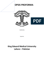 Synopsis Research Grant Proforma Format KEMU