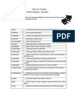 Ficha de Trabalho - 5ano - Texto Dram