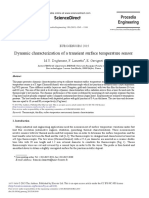 Dynamic Characterization of A Transient Surface Temperature Sensor