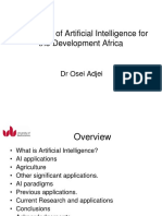 Application of Artificial Intelligence For The Development Africa