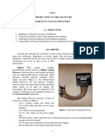 Lab 1 Introduction To The Use of The Digilent'S Analog Discovery