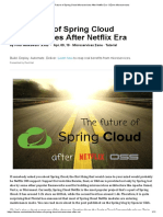 The Future of Spring Cloud Microservices After Netflix Era - DZone Microservices