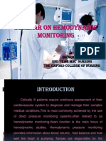 Seminar On Hemodynamic Monitoring: BY UMA Iind Year MSC Nursing