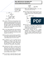 Basic Electrical Engineering EE-101 Tutorial + Assignment - 4 Topic: - Three Phase