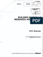 Building Materials Research and Testing