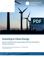 Investing in Clean Energy: How To Maximize Clean Energy Deployment From International Climate Investments