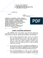 Joint Counter-Affidavit: Office of The Provincial Prosecutor