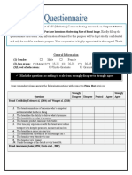 General Information (1) Gender: (2) Age Group: (3) Level of Education