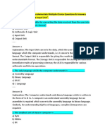 This Set of Computer Fundamentals Multiple Choice Questions & Answers (MCQS) Focuses On "The Input Unit"